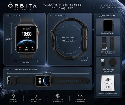 Smartwatch serie 10 con pantalla 2.2 pulgadas